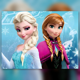 Diamond painting Frozen Elsa e Anna sorelle strass scintillanti kit