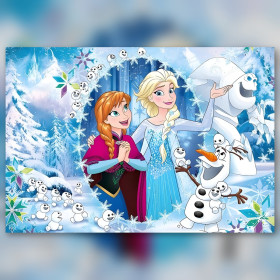 Diamond Painting Die Eiskönigin Elsa Anna Olaf funkelnde Strasssteine