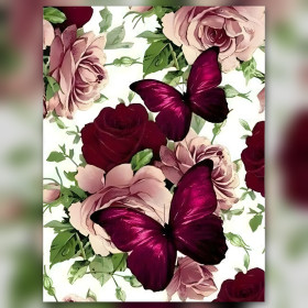 Kit pittura diamante Le Rêve de Roses strass scintillanti su tela