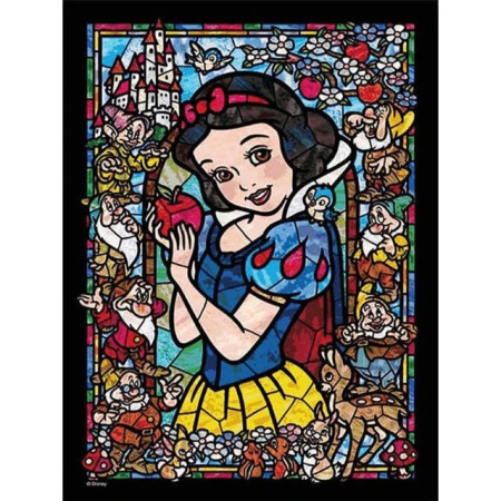 Sneeuwwitje: Het betoverde glas-in-loodraam Diamond Painting Disney