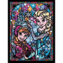 Frozen: Het bevroren glas-in-loodraam Diamond Painting Disney