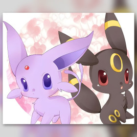 Diamond painting kit Diamond Painting Le Duo Chibi de Cœur sparkling rhinestones on canvas
