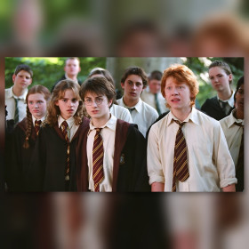 Diamond painting canvas Harry Potter Prisoner of Azkaban shiny rhinestones Hogwarts students