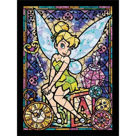  Tinker Bell: Het betoverde glas-in-loodraam Diamond Painting Disney