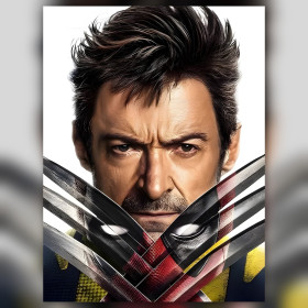 Diamond painting Marvel Wolverine artigli acciaio strass brillanti tela finita