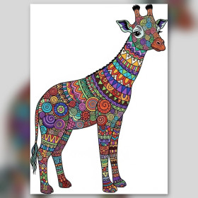 Diamond painting kit Le Mandala Coloré fonkelende steentjes op canvas