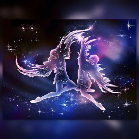 Cosmic fairy dance diamond painting sparkling rhinestone canvas art