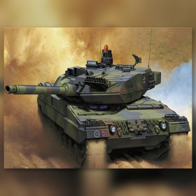 Leopard 2 Panzer Wüstenmission Diamond Painting glänzende Strasssteine