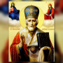 Saint Nicholas icon diamond painting shiny rhinestones religious canvas art
