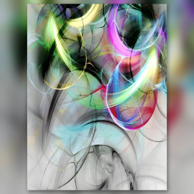 Diamond painting frattali luminosi arabeschi colorati strass brillanti