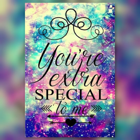Galactisch diamond painting doek You're Extra Special to Me glinsterende steentjes