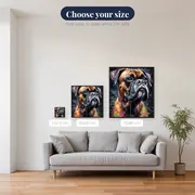 Boxer, Intense Gaze Diamond Painting – available sizes