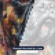 Boxer, Sguardo Intenso - Diamond Painting – primo piano dei diamanti