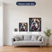Colorful French Bulldog Diamond Painting – available sizes