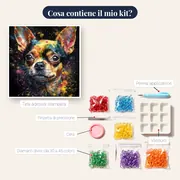 Chihuahua, Piccolo Compagno Diamond Painting – contenuto del kit
