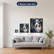 Majestic Bernese Mountain Dog Diamond Painting – available sizes