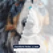 Majestätischer Berner Sennenhund Diamond Painting – Nahaufnahme der Steine