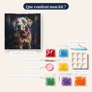 Dalmatien aux Taches Multicolores – contenu du kit