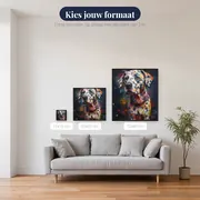 Dalmatiër met Veelkleurige Vlekken Diamond Painting – beschikbare formaten