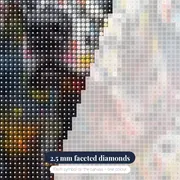 Multicolor Spotted Dalmatian Diamond Painting – diamond close-up