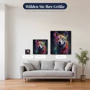 Deutscher Schäferhund, aufmerksamer Blick – Diamond Painting – verfügbare Größen