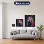 German Shepherd Attentive Gaze Diamond Painting – available sizes