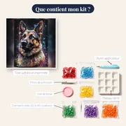 Berger Allemand dans le Vent – contenu du kit