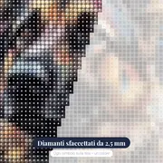 Pastore Tedesco al Vento Diamond Painting – primo piano dei diamanti