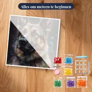 Duitse Herder in de Wind Diamond Painting – pakket klaar om te beginnen
