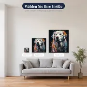 Englischer Setter, schlanke Silhouette - Diamond Painting – verfügbare Größen