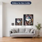 Sibirischer Husky mit Eisblauen Augen Diamond Painting – verfügbare Größen
