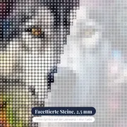 Alaskan Malamute, Nordischer Geist Diamond Painting – Nahaufnahme der Steine