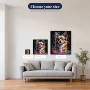Long-Haired Chihuahua Diamond Painting – available sizes