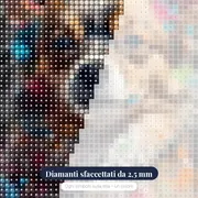 Chihuahua a Pelo Lungo Diamond Painting – primo piano dei diamanti