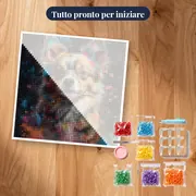 Chihuahua a Pelo Lungo Diamond Painting – kit pronto per iniziare