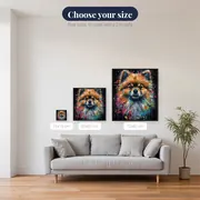 Pomeranian Fluffball Diamond Painting – available sizes