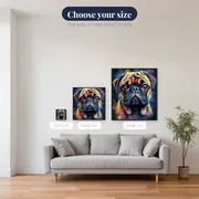Pug, Amusing Portrait Diamond Painting – available sizes