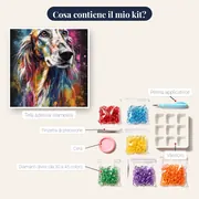 Setter Inglese a Riposo Diamond Painting – contenuto del kit