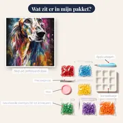 Engelse Setter in Rust Diamond Painting – inhoud van het pakket