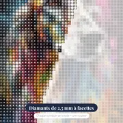 Setter Anglais au Repos – gros plan des diamants