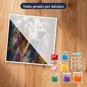 Setter Inglese a Riposo Diamond Painting – kit pronto per iniziare