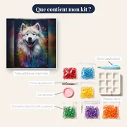Samoyède au Doux Sourire – contenu du kit
