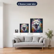 Samoyed with a Gentle Smile Diamond Painting – available sizes