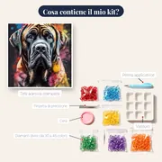 Diamond Painting Mastino Protettore – contenuto del kit