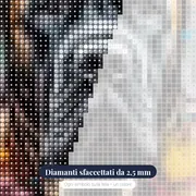 Diamond Painting Mastino Protettore – primo piano dei diamanti