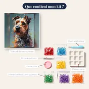 Yorkshire Terrier Éveillé – contenu du kit