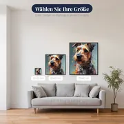 Wacher Yorkshire Terrier Diamond Painting – verfügbare Größen