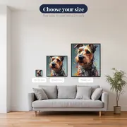 Alert Yorkshire Terrier Diamond Painting – available sizes