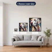English Setter Color Splash Diamond Painting – available sizes