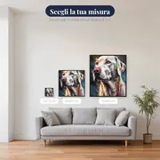 Setter Inglese Schizzi di Colore Diamond Painting – misure disponibili